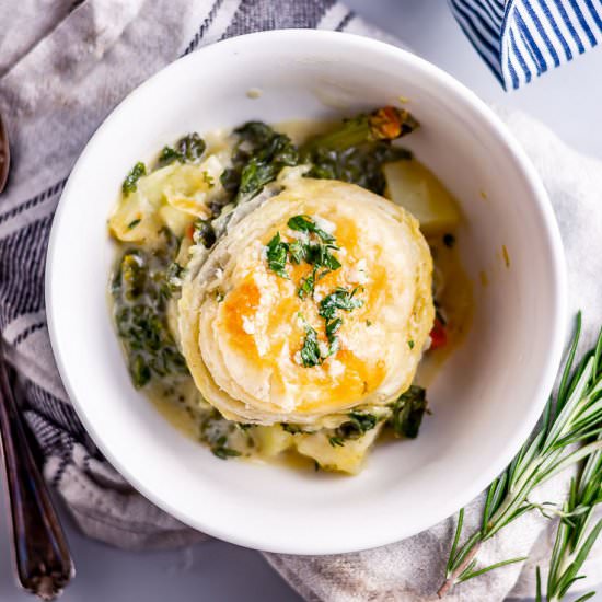 Skillet Vegetable Pie with Garlic - Recipe photo by TheCookReport