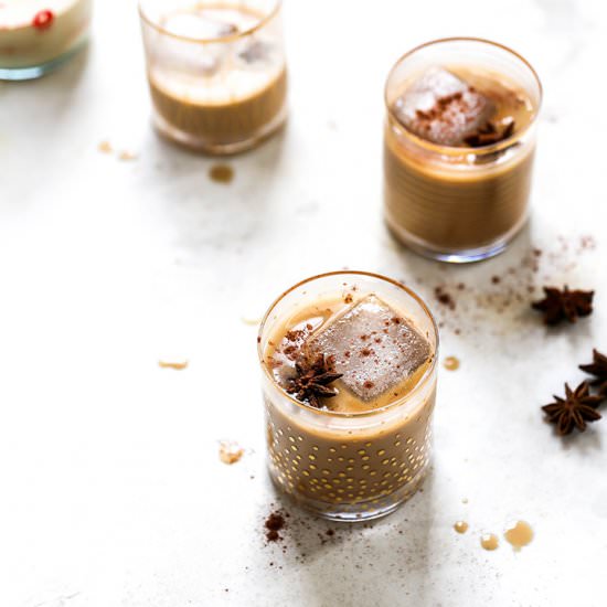 Beer Nog and Bourbon Cocktails - Recipe photo by FloatingKitchen