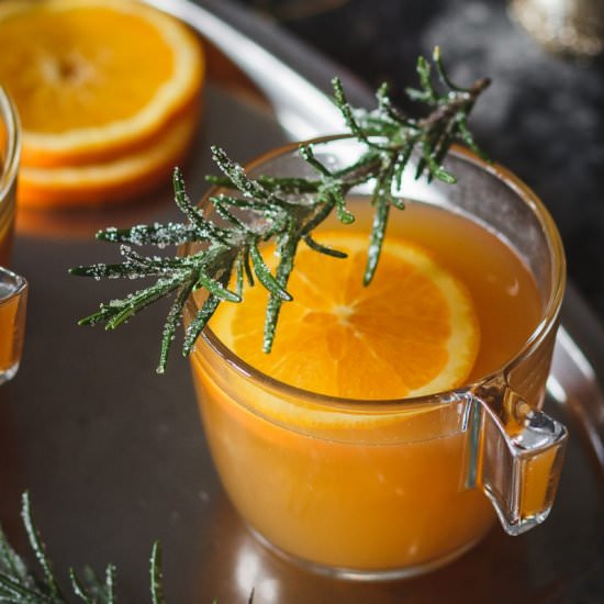 Whiskey-spiked mulled ginger beer - Recipe photo by Use Your Noodles