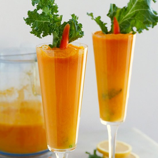 Carrot and Orange Mimosas - Recipe photo by its_a_vegworld_afterall