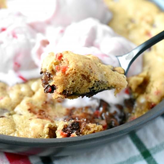 Peppermint Skillet Cookie - Recipe photo by living freely gluten free