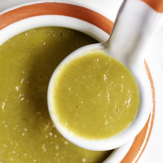 Green Enchilada Sauce - Recipe photo by PinchandSwirl