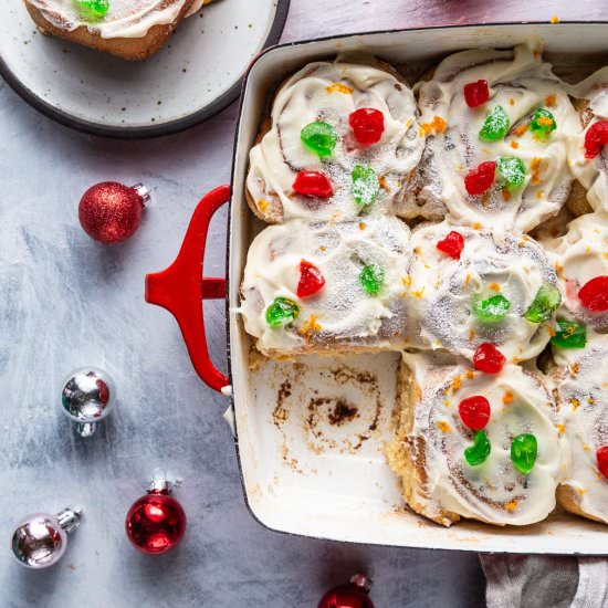 Stollen Homemade Cinnamon Rolls - Recipe photo by VegetarianVentures