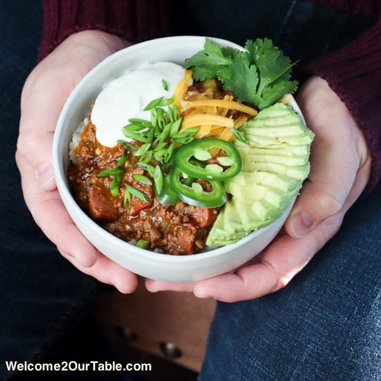 Block Party Chili - Recipe photo by Welcome2ourTable