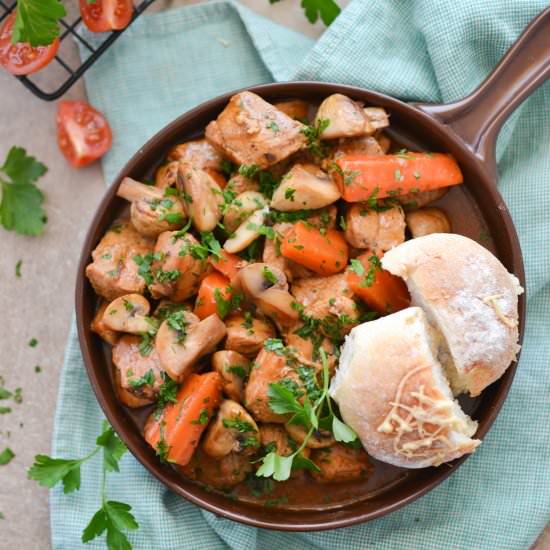 Pork Stew With Mushrooms - Recipe photo by Anyzkowo