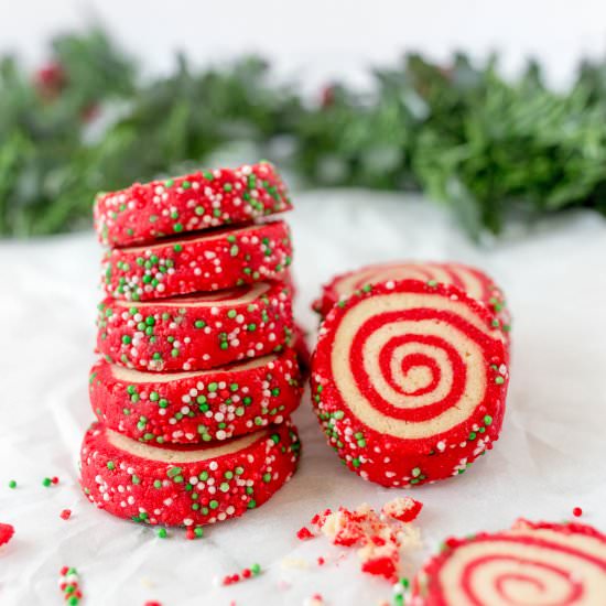 Christmas Pinwheel Sugar Cookies - Recipe photo by Lip-SmackingFood
