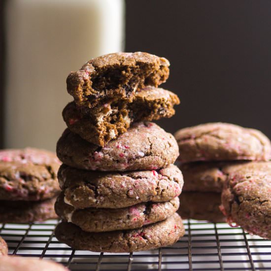 Peppermint Bark Cookies - Recipe photo by kneadbakecook