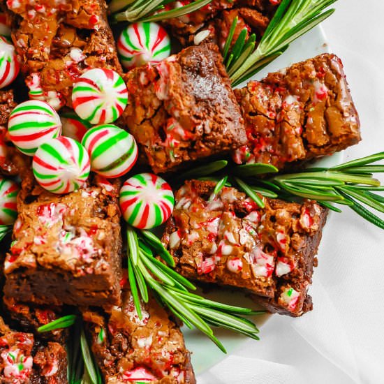 Peppermint Brownies - Recipe photo by TheDeliciousSpoon