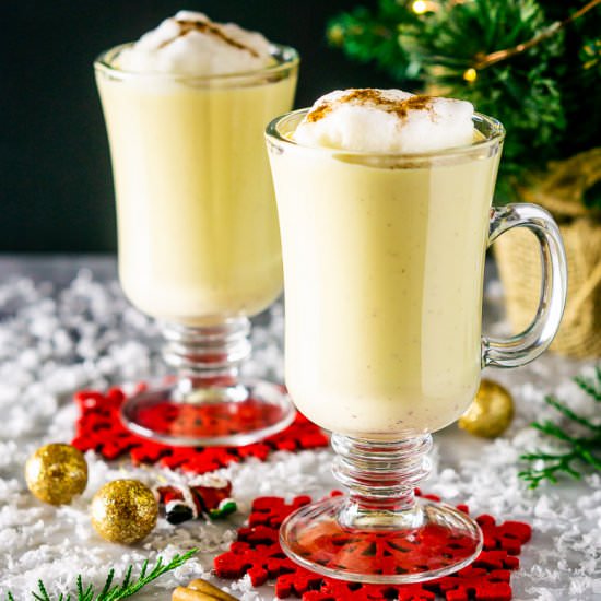 Buddy the Elf's Maple Eggnog - Recipe photo by Burrata and Bubbles