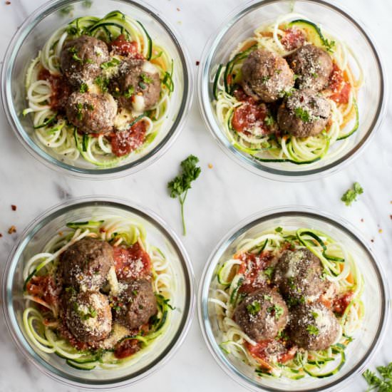 Mozzarella Stuffed Meatballs - Recipe photo by mealpreponfleek