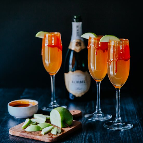 Caramel Apple Mimosas - Recipe photo by ayokitchen