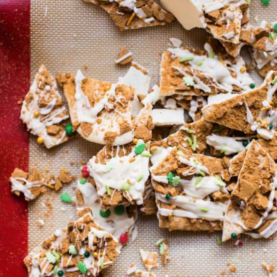 Two Ingredient Gingerbread Bark - Recipe photo by hungerthirstplay