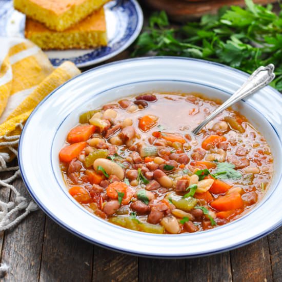 Bean Soup - Recipe photo by The Seasoned Mom