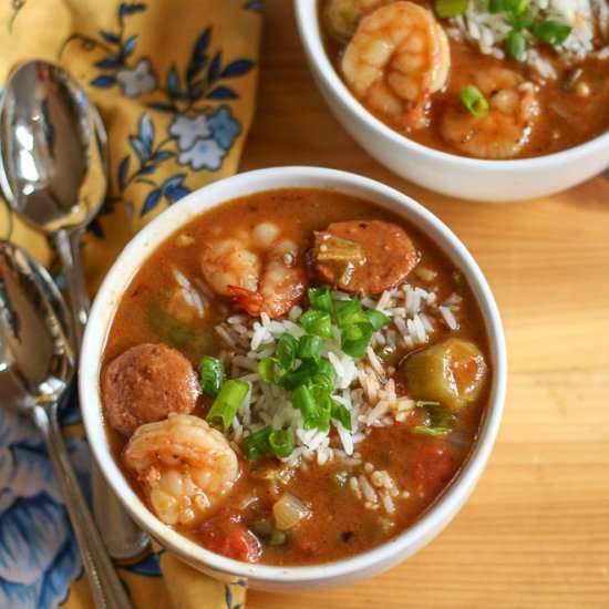 Instant Pot Gumbo with Shrimp - Recipe photo by aforkstale