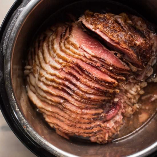 Instant Pot Brown Sugar Bourbon Ham - Recipe photo by hungerthirstplay