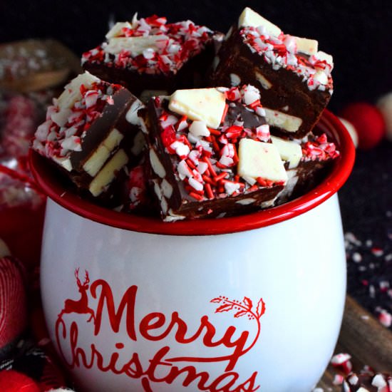 Peppermint Chunk Fudge - Recipe photo by byronethomas