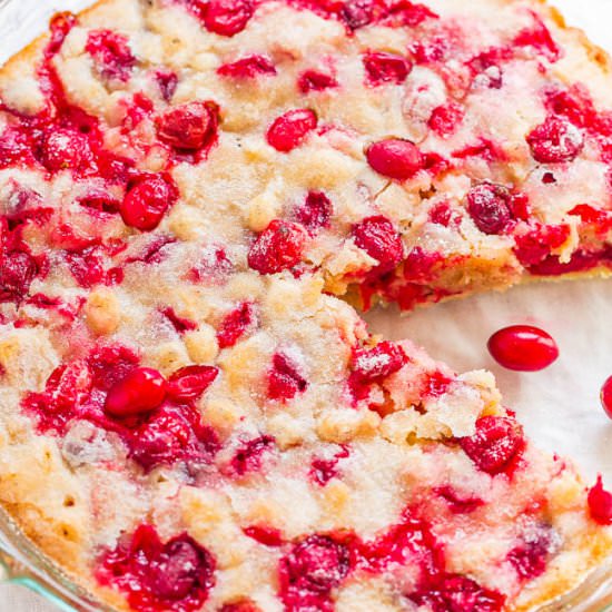 Crustless Cranberry Pie - Recipe photo by Averie