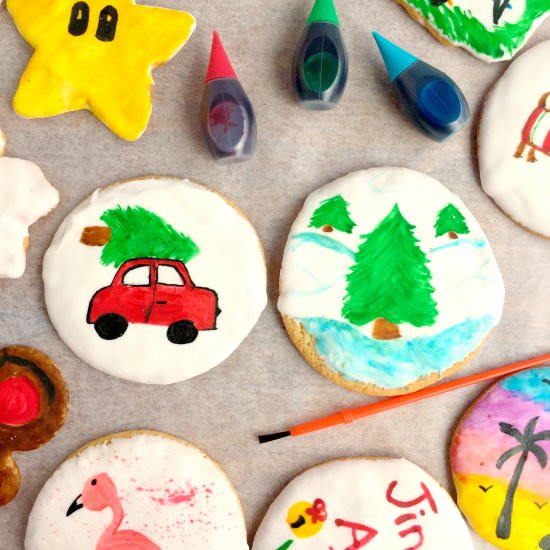 Painted Sugar Cookies - Recipe photo by Theyummymuffin