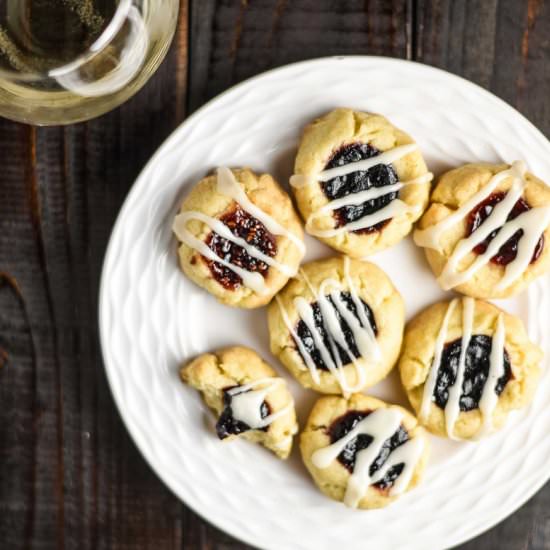 Vegan Thumbprint Cookies - Recipe photo by plantandvine