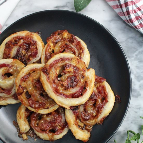 Cranberry Bacon Brie Pinwheels - Recipe photo by zestandsimmer