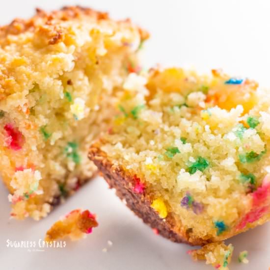 Keto Birthday Cake Cupcakes - Recipe photo by sugarlesscrystals