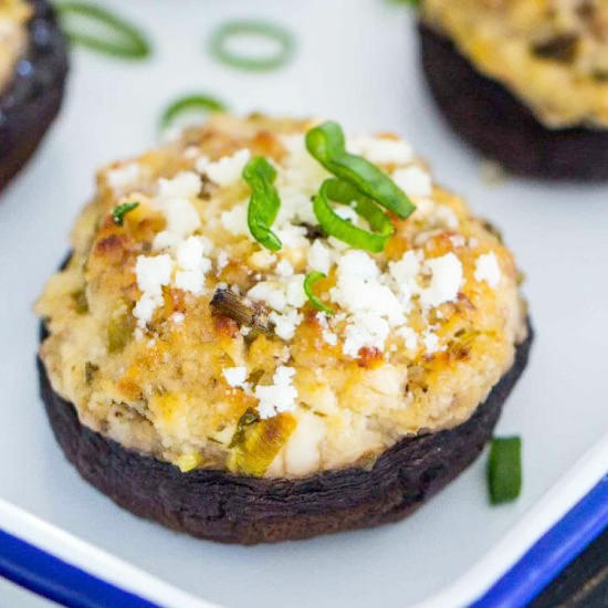 Best Stuffed Mushrooms - Recipe photo by peasandpeonies