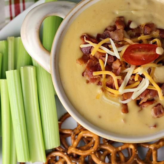 Beer Cheese Dip with Bacon - Recipe photo by ReneesKitchenAdventures