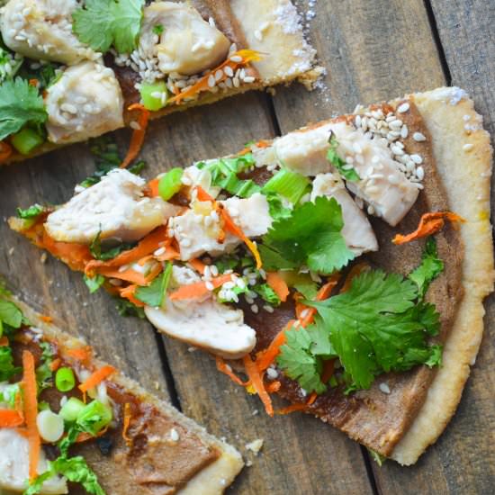 Thai Chicken Pizza - Recipe photo by theradiantchef