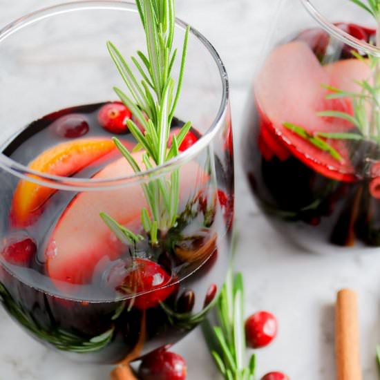 Christmas Sangria - Recipe photo by NOMasteKitchen