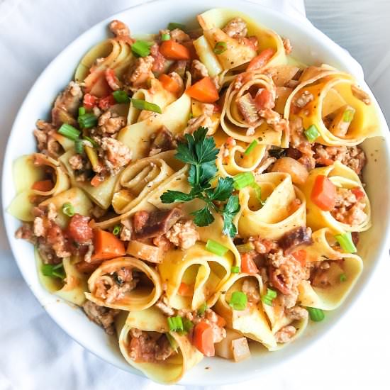 Delicious & Healthy Pasta Bolognese - Recipe photo by Heartatworkrecipes