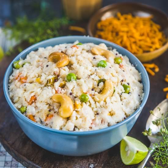 Rava Upma - Recipe photo by Whiskaffair
