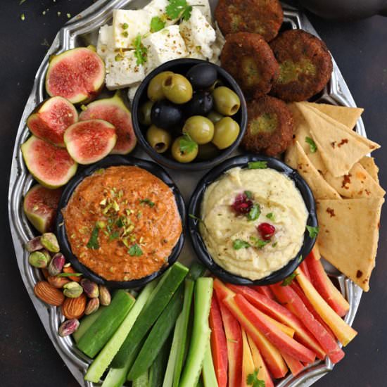 Vegetarian Mezze Platter - Recipe photo by Funfoodandfrolic