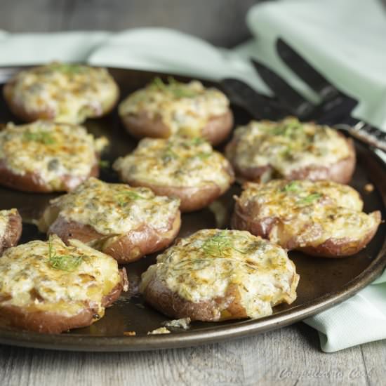 Creamy Caper Smashed Potatoes - Recipe photo by Compelled To Cook