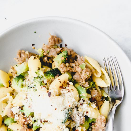 Orecchiette with Sausage & Broccoli - Recipe photo by myeverydaytable