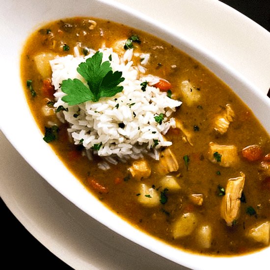 Gluten Free Cajun Chicken Stew - Recipe photo by asprinklingofcayenne