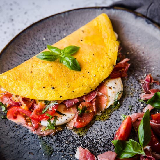Italian Melt Omelet - Recipe photo by KetoDietApp