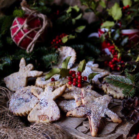 Cranberry Pecan Shortbread Cookies - Recipe photo by havocinthekitchen