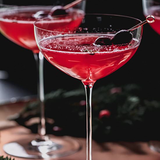 Cranberry Thyme Spritz - Recipe photo by eatbefitexplore