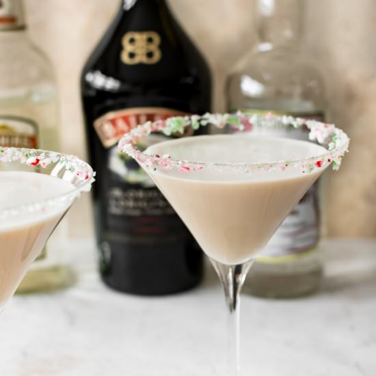 Chocolate Peppermint Stick Cocktail - Recipe photo by saltandlavender