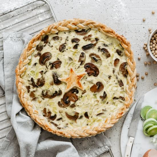MUSHROOMS LEEK QUICHE - Recipe photo by healthylittlecravings