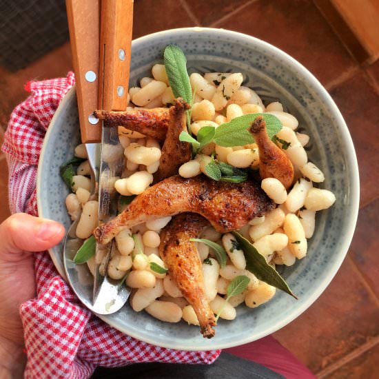 Quail and Beans - Recipe photo by June-dArville