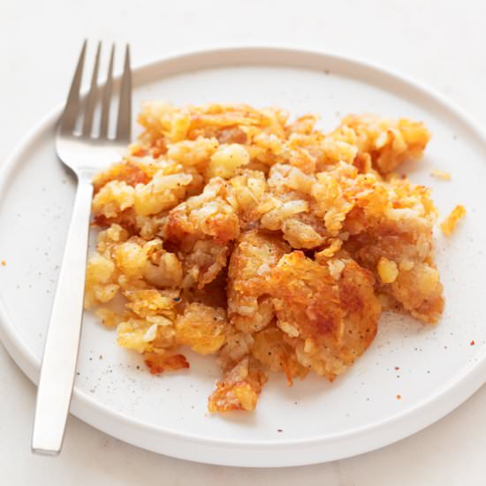 Hash Browns - Recipe photo by simple vegan blog