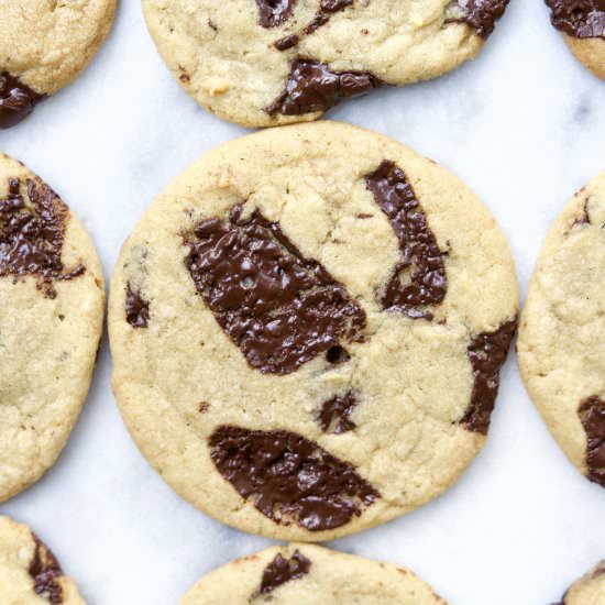 Dark Chocolate Chunk Cookies - Recipe photo by redhotandhungry