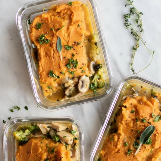 Sweet Potato Shepards Pie Meal Prep - Recipe photo by mealpreponfleek