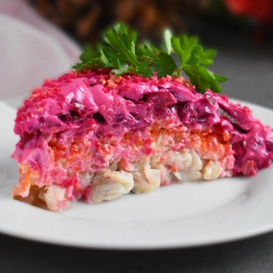 Shuba Salad (Layered Beet Salad) - Recipe photo by olgainthekitchen