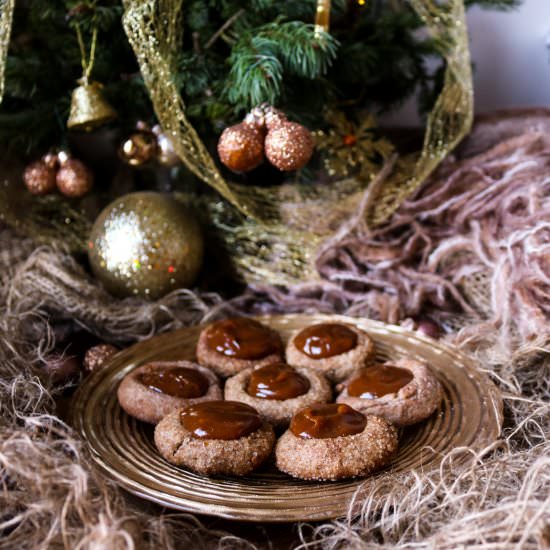 Dulce De Leche Thumbprint Cookies - Recipe photo by havocinthekitchen