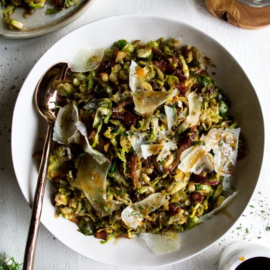 Warm Brussels Sprouts Salad - Recipe photo by The Original Dish