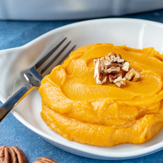 Maple Mashed Sweet Potatoes - Recipe photo by Queen of My Kitchen