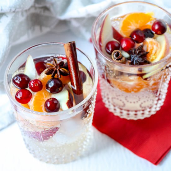 Winter White Sangria - Recipe photo by the food blog