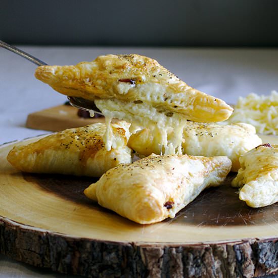 Spicy Cheese, Bacon, Date Turnovers - Recipe photo by A Little and A Lot